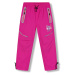 Dívčí šusťákové kalhoty, zateplené KUGO DK8233, růžová Barva: Růžová