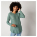 Blancheporte Rozšířený pulovr z anglického úpletu khaki