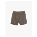 Koton Linen Shorts with Buttons and Pocket