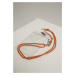 Urban Classics / Phone Necklace with Additionals I Phone 8 transparent/orange