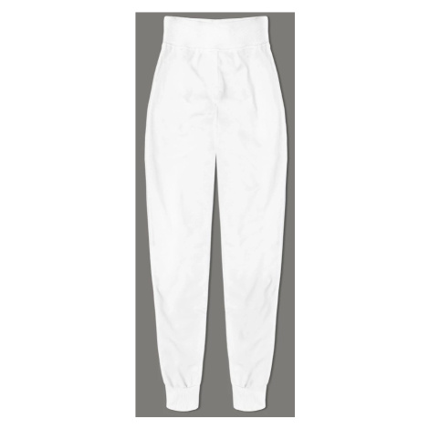 Tenké bílé teplákové kalhoty (CK03-1) J.STYLE