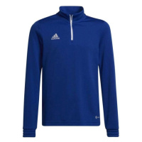 adidas ENTRADA 22 TRAINING TOP Juniorský fotbalový top, modrá, velikost