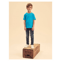 Blue children's t-shirt in combed cotton Fruit of the Loom