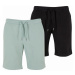 Urban Classics / Stretch Twill Joggshorts 2-Pack frostmint+black