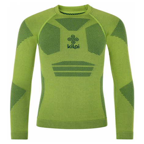 Kilpi NATHAN-JB Chlapecké funkční triko s dlouhým rukávem QJ0477KI Zelená