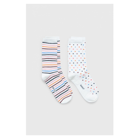 PONOŽKY GANT D1. DOT AND STRIPE SOCK GIFT BOX