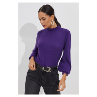 Cool & Sexy Women's Purple Soft Blouse