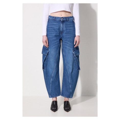 Džíny JW Anderson Twisted Cargo Jeans dámské, high waist, DT0091.PG1560.800