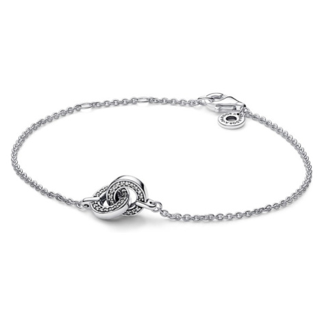 Pandora Nádherný stříbrný náramek Signature 592742C01cm