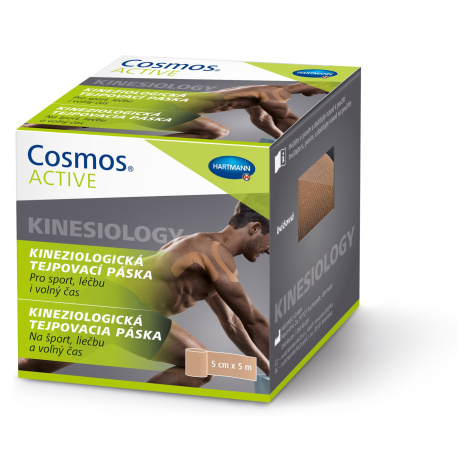 Cosmos Active Kinesiology 5 cm x 5 m tejpovací páska 1 ks béžová COSMOS COMFORT
