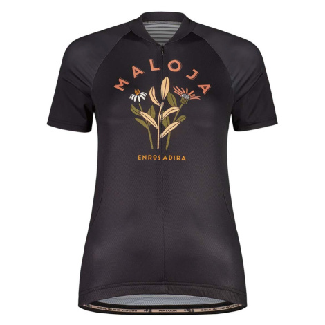 MALOJA Cyklistický dres s krátkým rukávem - MALOJA GANESM. 1/2 - černá