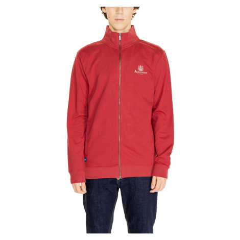 Aquascutum ACTIVE COTTON FULL ZIP FLEECE AA_SS23_SW001 Červená