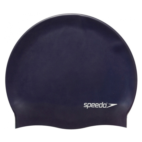 Plavecká čepička speedo plain flat silicon cap modrá