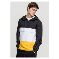 Bunda Color Block Pull Over Blk/chromeyellow/wht