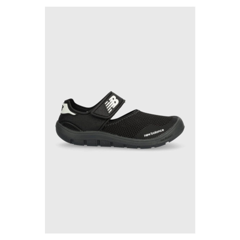 Dětské sandály New Balance NBYO208 černá barva