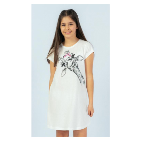 Dětská noční košile Vienetta Secret Žirafa | bílá