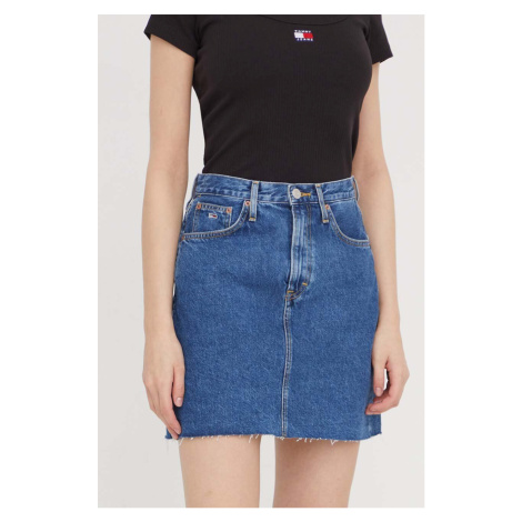 Džínová sukně Tommy Jeans mini, DW0DW17285 Tommy Hilfiger