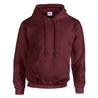 Gildan Unisex mikina s kapucí G18500 Maroon