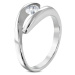 Zásnubní prsten chirurgická ocel double ring