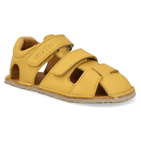 Barefoot dětské sandály Froddo - Flexy Avi žluté