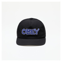 OBEY Offline 5 Panel Snapback Black