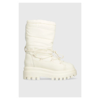 Sněhule Calvin Klein Jeans FLATFORM SNOW BOOT NYLON WN béžová barva, YW0YW01146