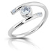 Modesi Nádherný stříbrný prsten se zirkony M01017 53 mm