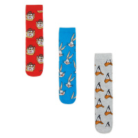 Cropp - Sada 3 párů ponožek Looney Tunes - Černý