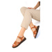 Soho Tan Women's Genuine Leather Sandals 19138