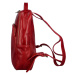 Stylový dámský kožený batůžek Delami Vera Pelle Baylor, tmavě červená