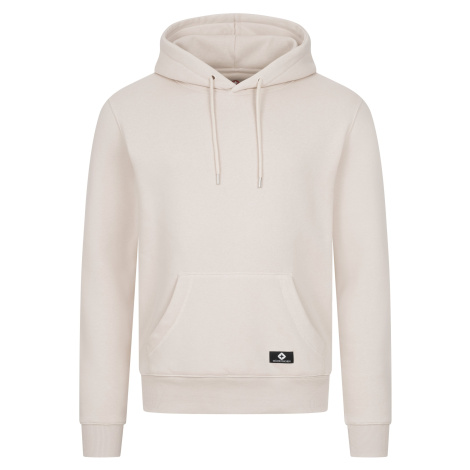 Béžové pánské sportovní mikiny přes hlavu