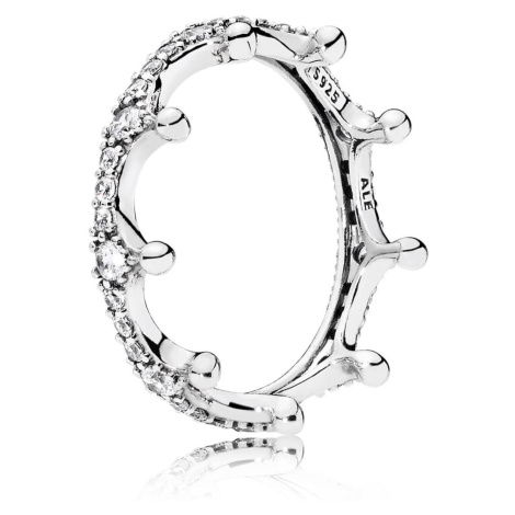 Pandora Překrásný stříbrný prsten Začarovaná koruna 197087CZ