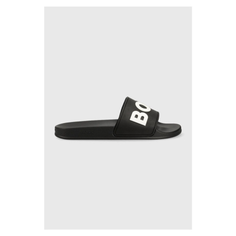 Pantofle BOSS Kirk pánské, černá barva, 50488911 Hugo Boss