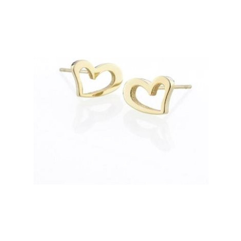 Náušnice STORM Heart Earrings - Gold 9980695/GD