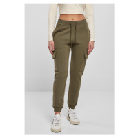 Dámské tepláky // Urban Classics / Ladies Cargo Sweat Pants olive