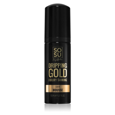 Dripping Gold Luxury Tanning Mousse Dark samoopalovací pěna pro zvýraznění opálení 150 ml