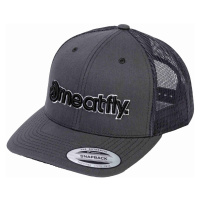 Meatfly kšiltovka MF Logo Trucker Black / Dark Grey | Šedá