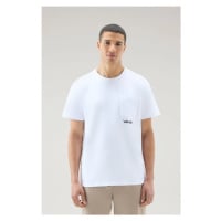 Tričko woolrich trail t-shirt bright white