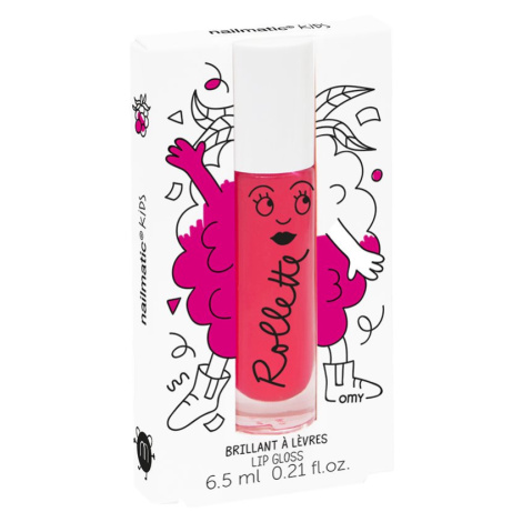 Nailmatic Kids Rollette lesk na rty pro děti odstín Raspberry 6,5 ml