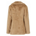 Dámský kabát // Urban Classics / Ladies Lapel Teddy Jacket unionbeige