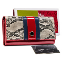 Elegantní dámská peněženka s hadím vzorem