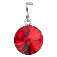 Přívěsek bižuterie se Swarovski krystaly červený kulatý 54001.3