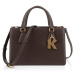 Kabelka karl lagerfeld k/lock md top handle dark chocolate