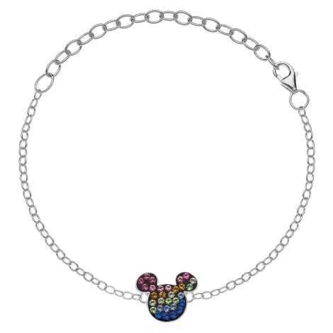 Disney Hravý stříbrný náramek Mickey Mouse BS00025SRML-S