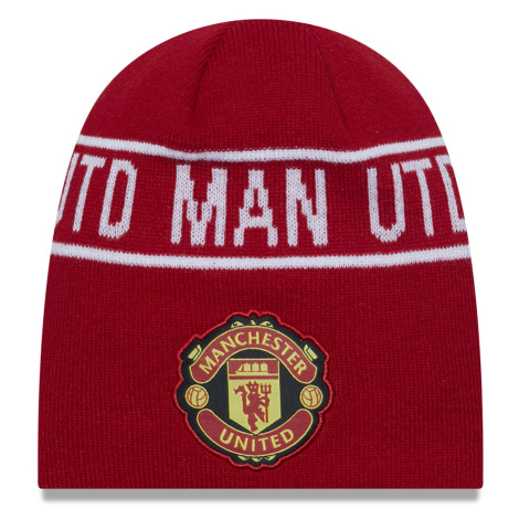 Manchester United zimní čepice Wordmark Skull New Era