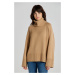 ROLÁK GANT OVERSIZED CASHMERE ROLL NECK hnědá