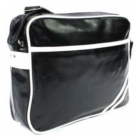 Černobílá zipová taška přes rameno Chelsie L a H - Miss Moda (PL)