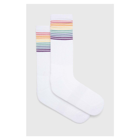 Ponožky Abercrombie & Fitch pánské, bílá barva