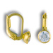 GEMMAX Jewelry Zlaté dětské náušnice s bílým zirkonem GBEYB-86071
