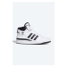 Kožené sneakers boty adidas Originals Forum Mid FY7939 bílá barva